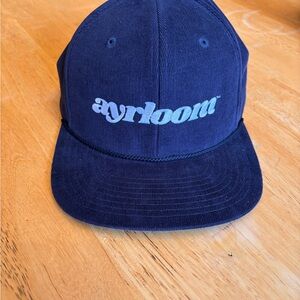 Navy Wool Snapback Hat